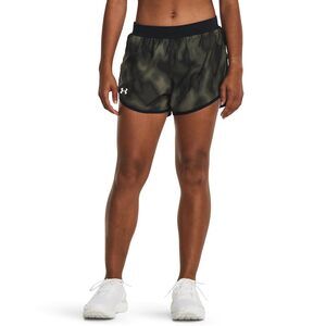 Under Armour Womens Fly By 2.0 Printed Running Shorts Black MD